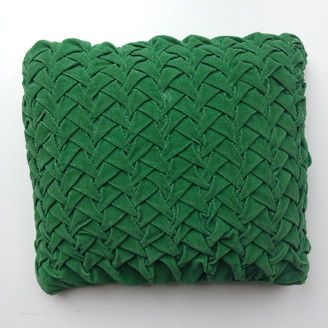 CUSHION, Green Pintuck